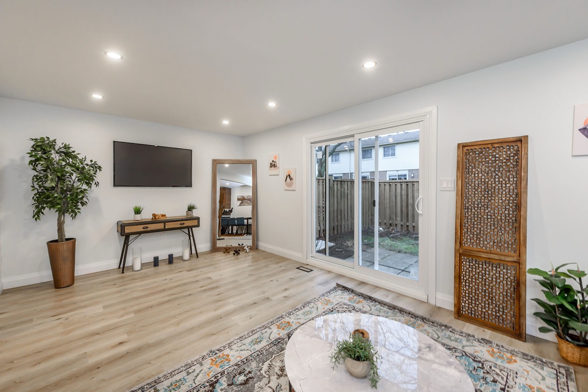 Wide-plank hardwood flooring installation in Burlington